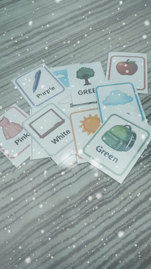 ingilizce kelime kartları - renkler